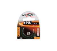 ANSMANN Lot de 3 Blisters de 1 Pile Bouton d'alcaline LR41 1,5 Volt (AG3)