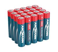 ANSMANN Lot de Piles alcalines Micro AAA/LR03 (20 Ces) - Piles alcalines 1,5V AAA économiques et puissantes - Piles AAA pour télécommande, Guirlande LED, Horloge Murale, etc.