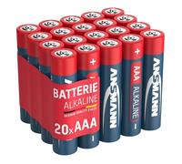 Ansmann Piles alcalines Micro AAA/LR03 1,5V économiques et puissantes - 20 pièces