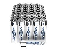 Ansmann Piles alcalines Mignon LR6 (AA) 1,5 V – Lot 40 pièces