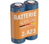 ANSMANN Piles alcalines A23 (lot de 2) - Piles alcalines 12 V pour tensiomètre électronique, thermomètre numérique, liseuse, etc. - Piles jetables à hautes performances