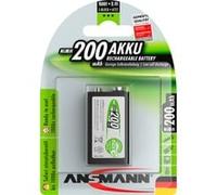 Ansmann Pile rechargeable maxE 9V NiMH 200 mAh – faible autodécharge – 1 pièce