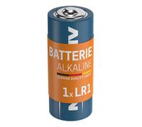 ANSMANN Pile alcaline LR1 (1 pièce) - Pile alcaline 1,5V pour calculatrice de poche, horloge murale, ouverture de garage à distance, etc. - Pile jetable à hautes performances