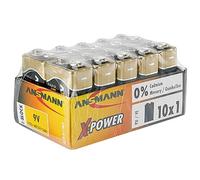 Ansmann Pile Alcaline "X-Power", 9v E-Bloc, Pr¿Sentoir De 10