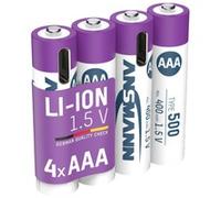 Ansmann Pile Li-Ion Micro AAA type 500 (min. 400 mAh), pack de 4, Batterie