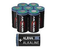 ANSMANN Piles alcalines 4LR44 (Lot de 8) - Piles alcalines 6V pour système d'alarme, Collier Anti-aboiement, Accessoire d'appareil Photo, etc. - Piles jetables à Hautes Performances