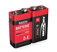 ANSMANN Piles alcalines 6LR61 9V (Lot de 2) - Piles spéciales pour détecteur de fumée et Autre système d'alarme - Piles alcalines 9V de qualité supérieure, fiable et à Hautes Performances
