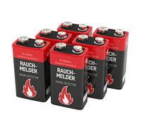 Ansmann Rauchmelderbatterie Pile 6LR61 (9V) alcaline(s) 9 V 6 pc(s)