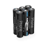 ANSMANN Piles rechargeables HR03 Phone 800 mAh (lot de 6)