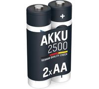 Ansmann Piles rechargeables maxE NiMH 2500 mAh AA – Lot de 2