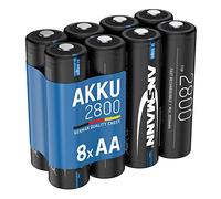 ANSMANN pile rechargeable AA 2800mAh NiMH - haute capacité, pour les besoins élevés en énergie ex. les flashes photo, lampe de poche