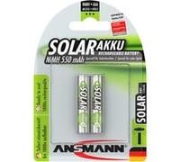 ANS 1311-0001 - Pile solaire NiMH ANSMANN Micro AAA 550 mAh, lot de 2 blisters
