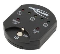 ANSMANN Testeur de piles boutons (1 pce) - Testeur piles plates alcalines 1,5V et lithium 3V - Testeur de capacité des piles de type CR2025, CR2032, LR41, LR44, et autres formats