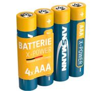 ANSMANN Piles alcalines industrielles 1521-0007 LR03 / AAA 10 schrink de 4