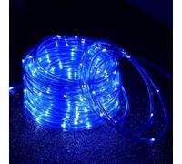 anso Guirlande lumineuse LED solaire alimentée par câble de fées étanche pour jardin, terrasse, allée, extérieur (Bleu, 30,2 m 300 DEL)