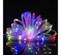 Anso - Guirlandes lumineuses solaires LED multicolores étanches pour jardin, patio, allée, 66 pi (20 m) 200 DEL