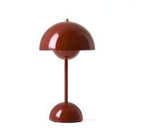 anso Lampe de bureau sans fil à LED tactile USB à intensité variable pour chambre à coucher (rouge)