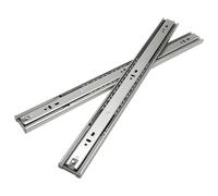 Ansobea Lot de 2 rails de tiroir 500 mm, glissières à billes avec capacité de charge de 45 kg, extension complète, rail télescopique, taille totale 1000 mm
