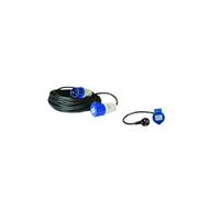Antarion Pack Rallonge électrique 25m P17 + Adaptateur Femelle 0,50cm Camping-Car