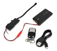 AntDau71® Mini caméra Full HD 1080p sans WiFi avec télécommande sans fil, body cam portable avec détection de mouvement, microSD 128 Go et batterie 2000 mAh - CW1026 (MicroSD non incluse)