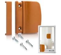 Ante bellum Poignée de porte de balcon - Poignée de porte polyvalente pour portes de balcon, de terrasse et de moustiquaire, poignée de porte de terrasse avec vis (argile brune)
