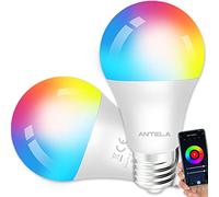 ANTELA Ampoule Connectée Wifi E27 LED Multicouleurs