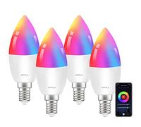ANTELA Ampoule Connectée WiFi LED E14 4,5W, 4 PCS | Intelligente Compatible avec Alexa et Google Home, APP Télécommande, Commande Vocale, RGB 2700K-6500K