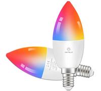 ANTELA Ampoule Connectée WiFi LED E14 RGBCW, 2 PCS