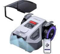 ANTHBOT M5 Robot tondeuse sans câble périphérique, GPS RTK et caméra IA HDR Dual Vision, jusqu’à 700 m², avec abri transparent