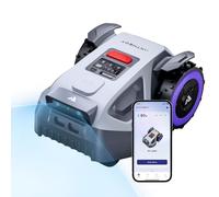 ANTHBOT M9 Robot Tondeuse - 1000 m², NetRTK, 4G, 5000 mAh,150 m²/h, Pente de 24° (45%), Gestion Multi-Zones, Zones Interdites, Détection d'obstacles par IA, Réglage de la Hauteur de 3 à 7 cm
