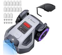 ANTHBOT M9 Robot Tondeuse avec Set Lames + Abri inclus - 1200 m², GPS RTK & Caméra IA, 4G, 5000 mAh, 150 m²/h, Pente 45%, Multi-Zone