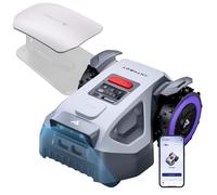 ANTHBOT M9 Robot tondeuse sans câble périphérique, GPS RTK et caméra IA HDR Dual Vision, jusqu’à 1 200 m², avec abri en ASA