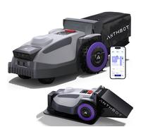 ANTHBOT N8 Robot tondeuse 4-en-1 sans câble périphérique, GPS RTK, caméra IA, jusqu’à 1 500 m², bac 23 L à vidage automatique