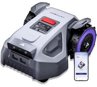 ANTHBOT Robot Tondeuse M9-1000m², 1 an Abonnement 4G Inclus, NetRTK, Double Caméra,sans Fil Périphérique, Évitement Obstacles, Cartographie Automatique Multi-Zones, IPX6