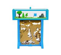 AntHouse - Fourmilière de Sable Naturel | Kit Té 3D 15x15x1.5cm Bleu | Y Compris Les Fourmis