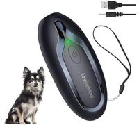Anti Aboiement Chien, Rechargeable Ultrason Anti Chien, Repousse Chien Portée Effective de 5m, Mini Boitier Anti Aboiement avec Sifflet Ultrason Chien, pour Petits Grands Chiens Plein Air Intérieur