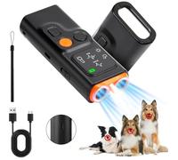 Anti Aboiement Chien Répulsif à Ultrasons Chien, Dispositif Anti Aboiement Chien avec 2 Modes et Stroboscope, Rechargeable