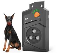 Anti-aboiement pour chiens - Répulsif à ultrasons rechargeable pour chiens - 3 modes et étanchéité IP56 - Dispositif automatique anti-aboiement avec portée de 15 m, arrêter les aboiements en intérieur