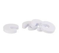 Anti-claque-portes en mousse - INFACTORY - Pack de 4 - Blanc - Rond - Sécurité enfants