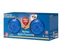 PROTECT EXPERT Boîtes Appât Anti-Fourmis x10 Format Économique - Détruit Fourmilières - Effets en 1 Semaine - Protection 12 Semaines - Intérieur Extérieur Maison Jardin FBOIT10