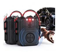 Anti Martre Voiture Lot de 2 Répulsif,Anti Fouine Voiture,Repulsif Rongeur pour Voiture,Répulsif Souris Ultrason avec Flash LED,Anti Rongeur Voiture,Protection Voiture, Grenier, Garage