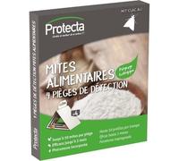 Protecta® Pièges à Mites Alimentaires x4 - Anti Mites Cuisine à Phéromone - sans Insecticide, Inodore - Efficace Jusqu’à 3 Mois - Idéal Placards & Garde-Manger