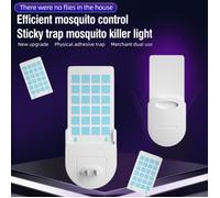 Anti Moucherons Interieur,Piège Lumineux,Piège pour moucherons et Mites, Piège à Mouches,sans Insecticides,2 Piège + 10 Recharge