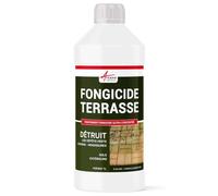 Anti Mousse Terrasse Produit Concentré pour 250m² 1 L (jusqu'à 250 m²) | Fongicide et Algicide, Détruit Dépôts Verts, Lichens et Algues, Terrasses, Pierre, Carrelage, Béton - Arcane Industries