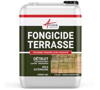 Anti Mousse Terrasse Produit Concentré pour 250m² 20 L | Fongicide et Algicide, Détruit Dépôts Verts, Lichens et Algues, Terrasses, Pierre, Carrelage, Béton - Arcane Industries