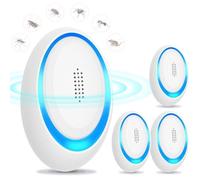 Anti Moustique Ultrason Prise, Ultrason Souris Mouche 4 Paquets, Appareil Repulsif Souris Efficace pour Repousser Les Rats, Les