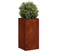 ANTI-UV Jardinière pour Plantes, lit surélevé Rouillé, 40x40x80 cm acier inoxydable J3151AS3151EU