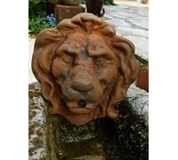 Antikas - Gargouille en forme de tête de lion - Bec pour fontaine murale, gargouille à jet d'eau