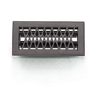 Antikas - Grille d'aération pour four, grille d'aération réglable, grille de cheminée, en noir.
