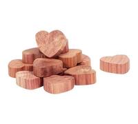 Antimites - COMPACTOR - Lot de 15 - Forme cœur en cèdre, 2,5x2xh1 cm